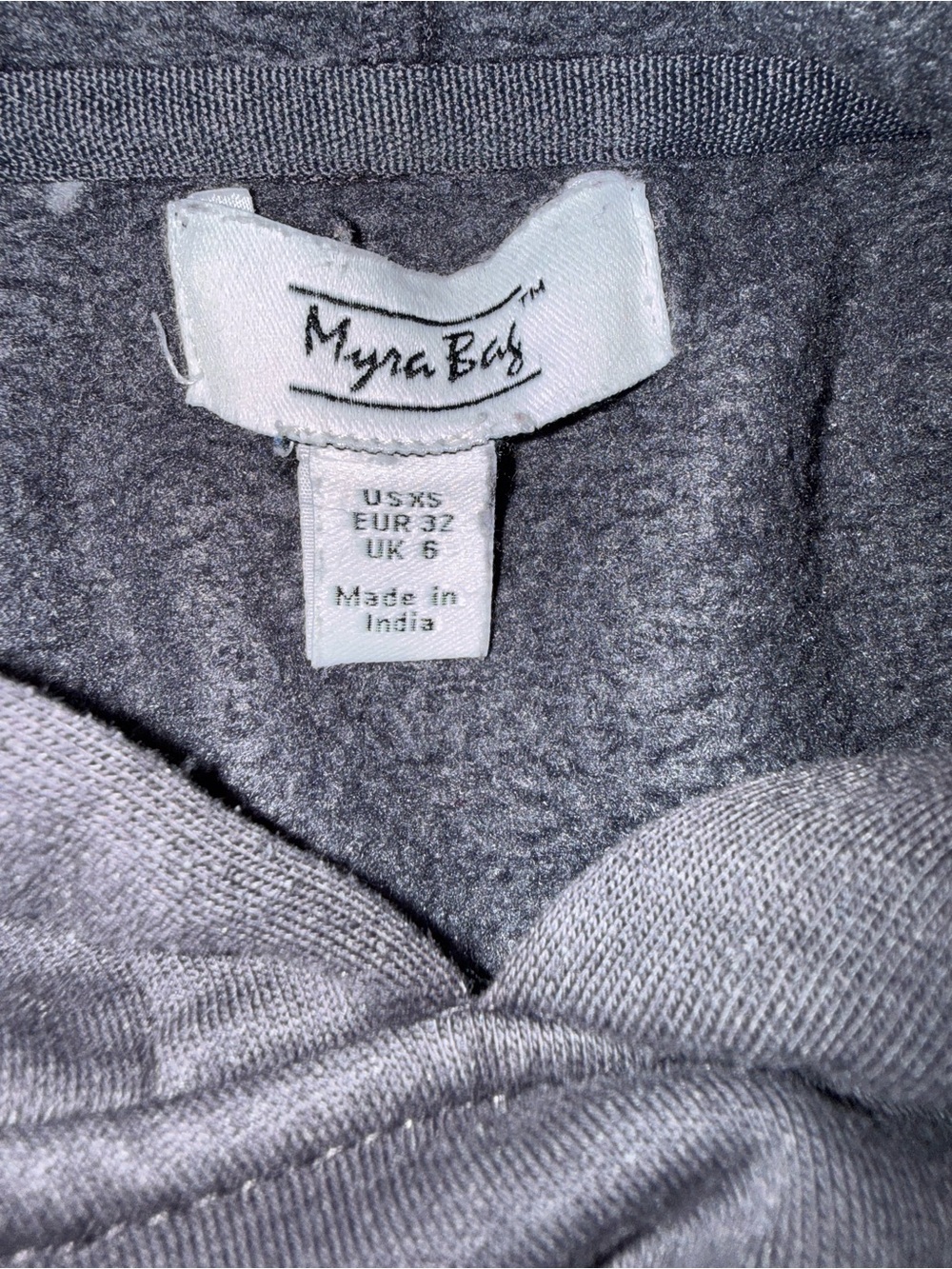 Myra Bag Grey Graphic Hoodie - Picture 3 of 5
